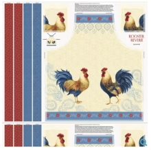 45" Panel - Rooster Reverie Apron Panel